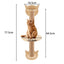 Wall Mounted Cat Shelves and Rope Ladder Scratching Post for Cat Furniture Wooden Jumping Platform Kitty Playing and Sleeping