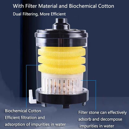 Aquarium Fish Poop Stool Toilet Manure Suction Filter Collector Fish Tank Biochemical Sponges With Media Balls Oxygen Increasing