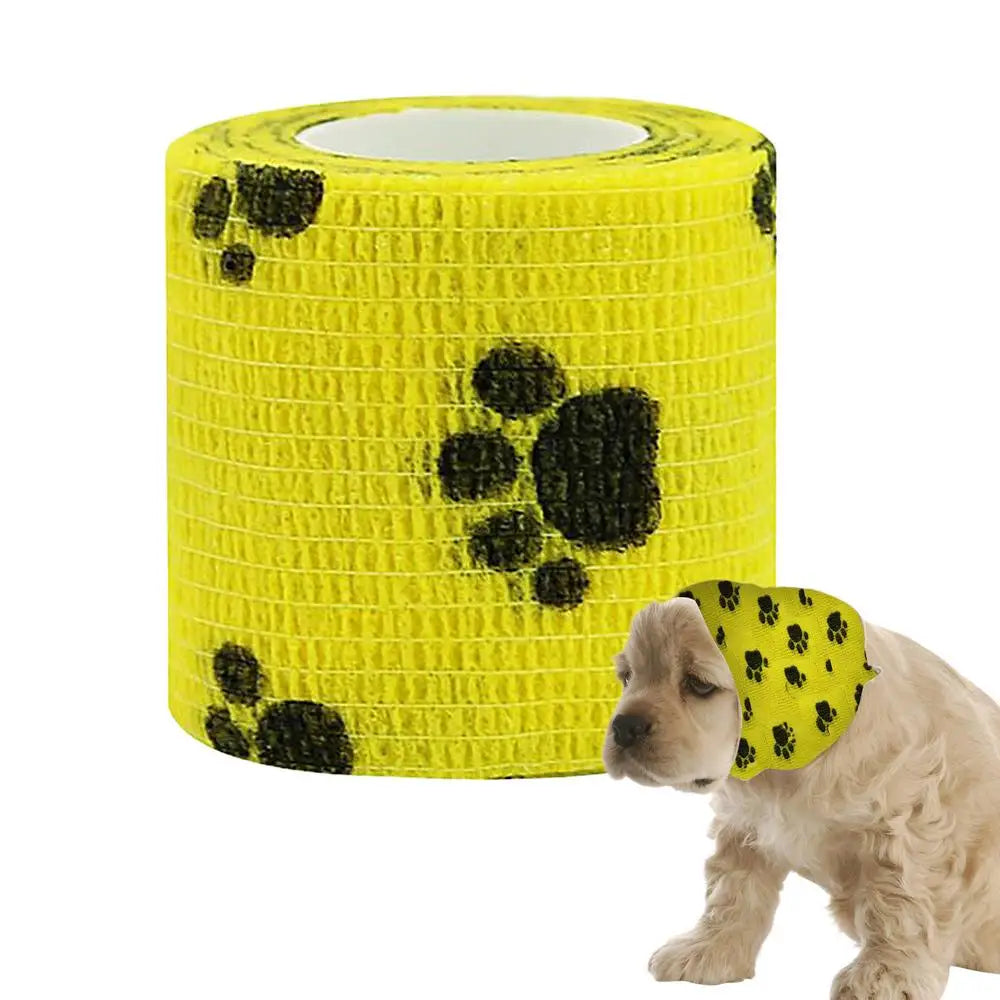 Self Adhesive Bandage Wrap Dog Bandage Shoes Pet Self Adhesive Bandage Dog Cohesive Bandage Multifunctional Pet Wound Care