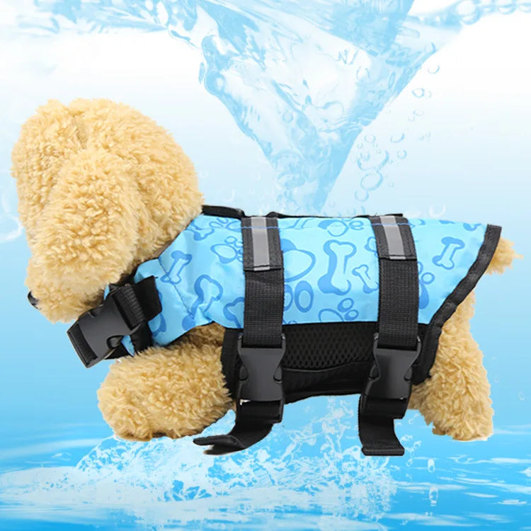 Pet Dog Life Vest Summer Reflective Life Jacket Dog Safety Clothes summer of swimming suit for outing of Pet Dog Life Vest