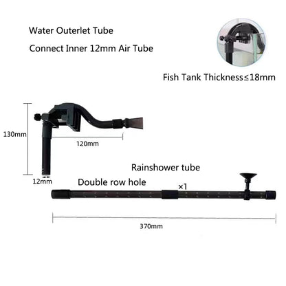 Aquarium Fish Tank Filter Rain Spray Bar Unit Outflow Pipe Inlet Outlet Tube Kit Fish Tank External Canister Filter Accessories