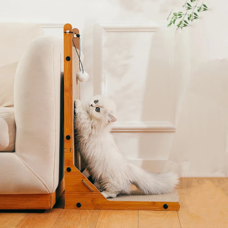 Detachable Wooden Scratching Post For Cats
