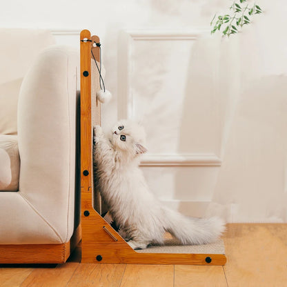 Detachable Wooden Scratching Post For Cats
