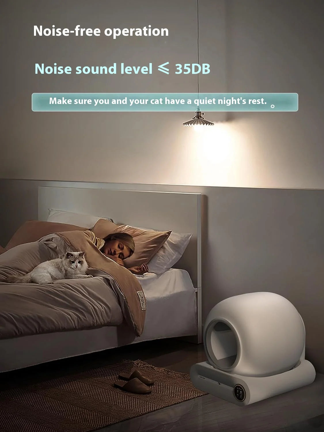 Extra Large One-Click Automatic Smart Cat Litter Box Durable PP Plastic with Fresh Air Poop Scoop Fully Automatic Cat Toilet