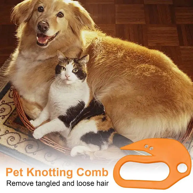 Knotting Comb Dematting Comb For Dogs Safe Dog Detangler Cat Hair Knot Remover Grooming Comb Pet Grooming Accessories Loose