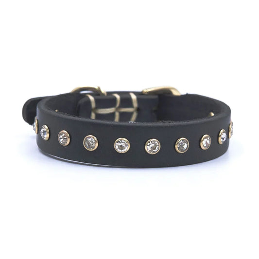 Soft Real Leather Cat Collar Non Breakaway Kitten Collar for Girl Boy Studded Leather Pet Collar for Puppy Small Cat Accessories