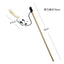 1PC Teaser Feather Toys Kitten Funny Colorful Rod Cat Wand Toys Wood Pet Cat Toys Interactive Stick Pet Cat Supplies