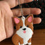 double-face PVC Shiba Inu keychain for women key ring Siberian husky keychain cute dog keychain key holder portachiavi bag charm