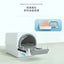 Large Fully Closed Semi-Automatic Cat Litter Box Easy Clean with Durable Plastic Hand-Pulled Shovel Accessory Cat Toilet