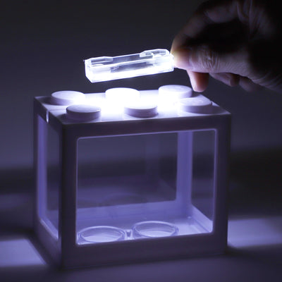 UXCELL Mini Aquarium Lamp USB Aquarium Lightings LED Desktop 3 Lamp Beads Fish Tank Light White/Blue/Red/Green/Yellow Light