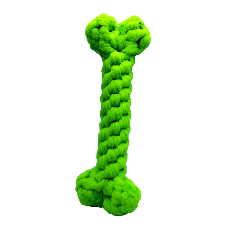 Pet Toy Chew Teething Cotton Rope Knot BonesToys For Dog Tooth Clean Ball Bite-Resistant  Dog Chew Puppy Training InteractiveToy