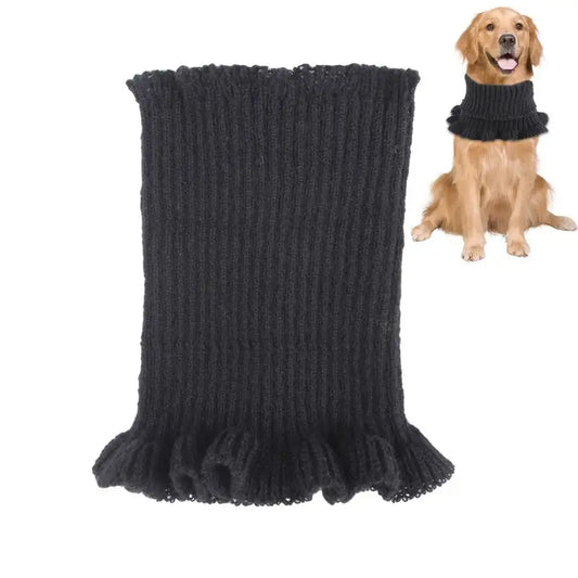 Winter Dog Scarf Ear Protector Knitted Dog Snoods Pet Scarf Noise Ear Protection Comfortable Calming High Elasticity Pet