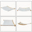 Wall Mounted Cat Climb Shelf Perch and Ladder Cat Hammock and Three Step Wood Stairway for Cats Playing and Sleeping