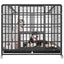 Dog Cage Small Medium Large Dog Square Tube Dog Cage Bold Iron Pet Dog Dog Cage Dog House Teddy Golden Retriever Supplies