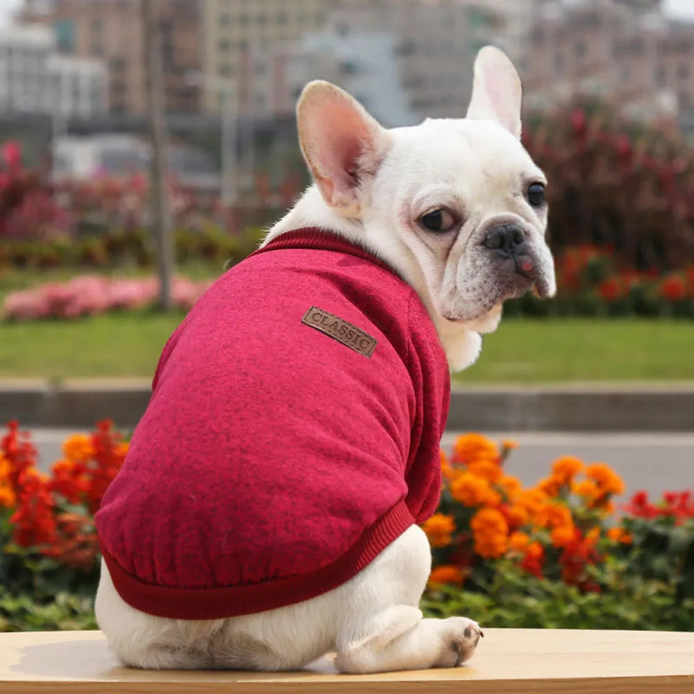 Pet Dog Clothes Knitwear Dog Sweater Soft Thickening Warm Pup Dogs Shirt Winter Puppy Sweater for Dogs Casual Pet Cat Clothing
