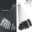 10pcs/set Aquarium Tube Pipe Cleaning Brush Stainless Steel Water Filter Air Tube Flexible Single End Hose Aquarium Accessories