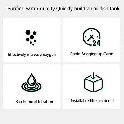 1Pcs Black Aquarium Filter for Aquarium Fish Tank Air Pump Skimmer Biochemical Sponge Filter Aquarium Bio Filters Filtro Aquario