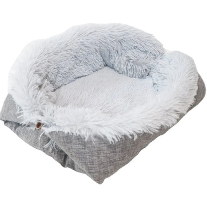 Dual-purpose Plush Cozy Cat Bed