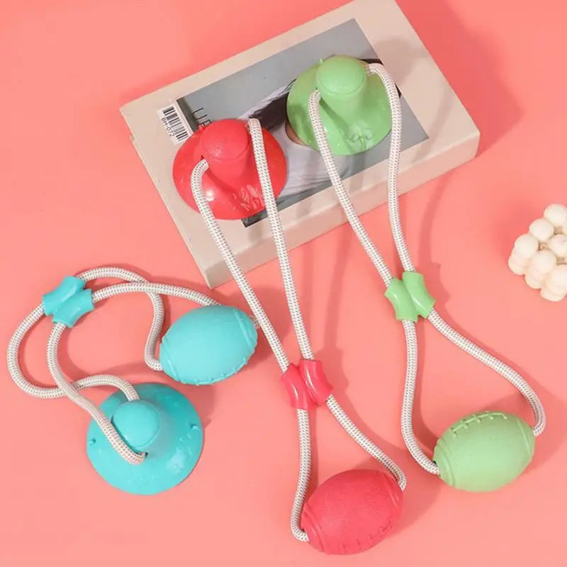 Dogs Suction Tug Toy Pet Tug Toys Puppy Chewing Teething Chew Toy Pet Training Anti Biting Rope Toys Dog Boredom Games