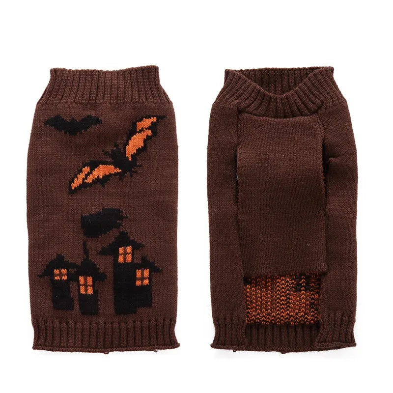 Dog Clothes Halloween Dog Costume Pumpkin Print Clothing Dog Sweater Chihuahua French Bulldog Korea Dog Cat Luxury Pet Clothes