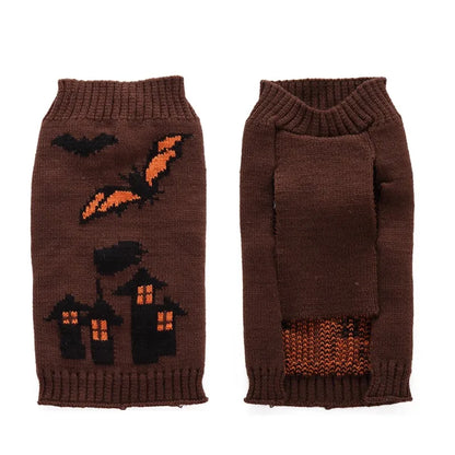 Dog Clothes Halloween Dog Costume Pumpkin Print Clothing Dog Sweater Chihuahua French Bulldog Korea Dog Cat Luxury Pet Clothes