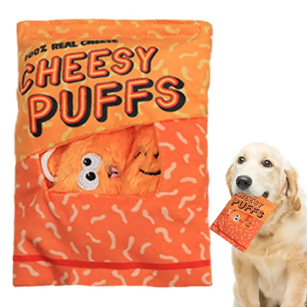Dog Squeaky Plush Toys Pet Dog Cartoon Teething Toy Squeaky Plushies Medium to Large Dogs Reduce Boredom Interactive Toys