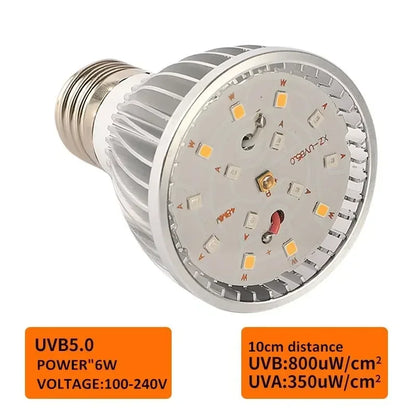 UVA + UVB Reptile Light Full Specstrum 5.0 10.0 Bulb LED UV Lamp for Turtle Lizard Snake Heater Bulb Terrarium Lamp 육지거북