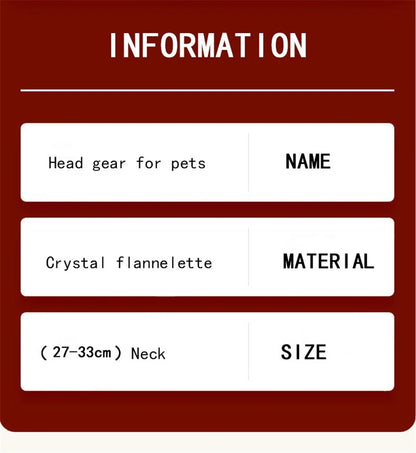 Warm Fleece Cartoon Pet Hat for Cat Christmas Keep Warm York Dog French Bulldog Head Wear Snowman Deer Winter Pet Accessories
