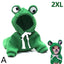 Funny Pet Clothes Cute Green Little Frog Dog And Cat Small Dog Autumn And Winter Sweatshirt Plush Outdoor Fashion Cotton Jacket