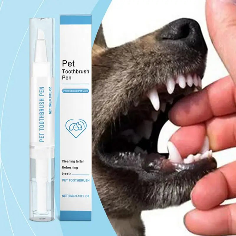 Pet Toothbrush Pen Safe Teeth Cleaning Pen Dog Toothbrushes Refreshing Pet Toothbrush Pen With Tip Design For Pet Dog Puppy Cat