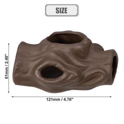 UXCELL Aquarium Hideaway Rock Cave Decoration Parts Resin Fish Shrimps Shelter Pottery House Canister Fish Tank Accessories