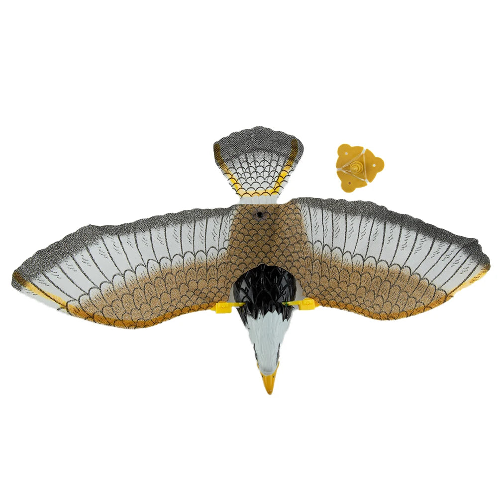 Flying Hawk Bird Repellent Hanging Eagle Flying Owl Repellent Scarer Decoy Repellent Pest Control Scarecrow Garden Decoration