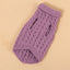 Teddy Bear Small Dog Clothes Solid Color Warm Winter Sweaters for Cats Lightweight Knitting Vest Leisure Outdoor Pet Overalls