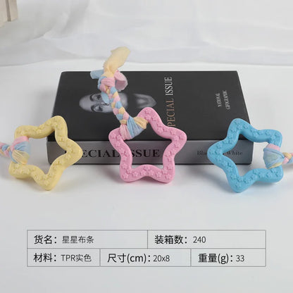 Dog Rope Toy Dog Toys Bite Teeth Resistant Pet Cotton Rope Toy Ball Puppy Golden Retriever Teddy Training Dog Bite Ball Supplies