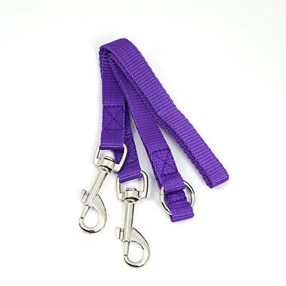 WALK 2 Two DOGS Leash Double Twin Lead Walking Leash Two Pets Cats Dual Couple Dog Leashes Nylon V Shape Leash Pet Accessories