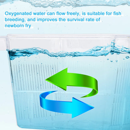 UXCELL Aquarium Fish Breeder Tanks Fish Breeder Box Hatching Incubator Tank Transparent Isolation Box Hatchery Accessory