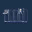 Fish Tank External Filter Box Acrylic Filter Dry and Wet Separation 4 in 1 Small Silent External Suspend Aquarium Drip Overflow