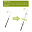 UXCELL Reptiles Amphibians Cleaning Tools Snake Hook Retractable Snake Catcher Snake Stick Snake Grabber Tool Black