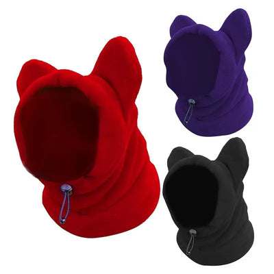 Dog Winter Hat Thickened Dog Hood Warm Hat Walking Outdoor Winter Pet Hat Dog Ears Cover Headwear Puppy Caps Puppy Headgear