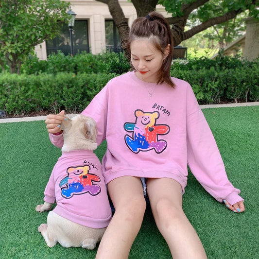 The New Dog Costume  Dog Clothes for Small Dogs Parent-child Wear Spring and Autumn Pure Cotton Three Colors Seven Sizes