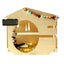 Pet natural birch hairball decoration, kennel wooden house, pet tent shed design