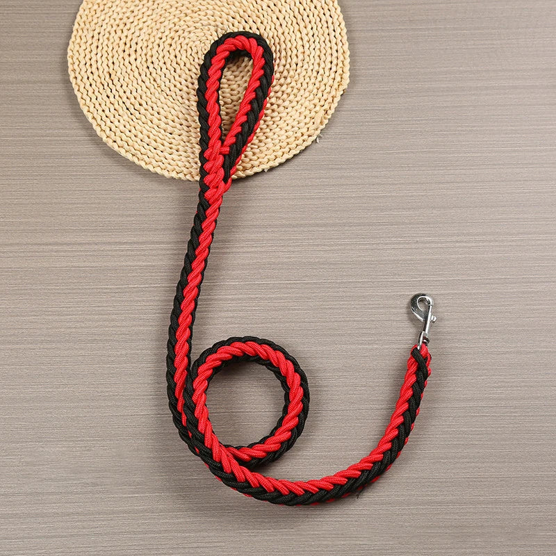 130cm Strong Nylon Dog Leash, Durable Braid Lead Rope for Small Medium Large Dogs Training Walking Pet Accessories