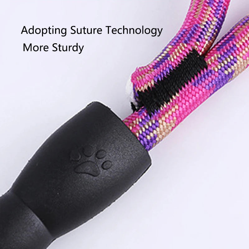 Anti Explosion Pet Nylon Leash Dog Harness Small Medium Dog Vest Safety Lead Walking Running Leash Durable Traction Rope 120CM