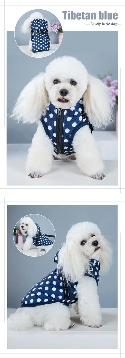 Winter Reflective Large Pet Dog Jacket With Harness Warm Clothes For Labrador Waterproof Coat Chihuahua French Bulldog Outfits