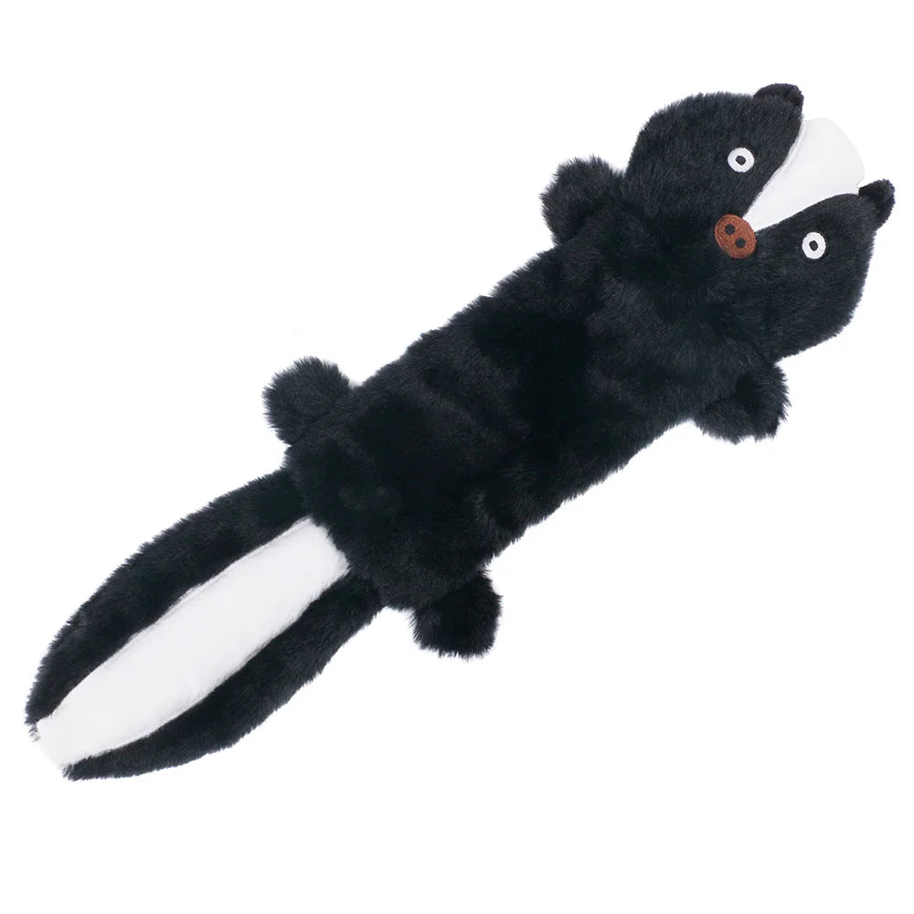 Dog Plush Toy Birthday Gift For Large Medium And Small Dogs Fun Pet Toys Plush Unfilled Animal Skins Skunk Fleece Squeak Toys
