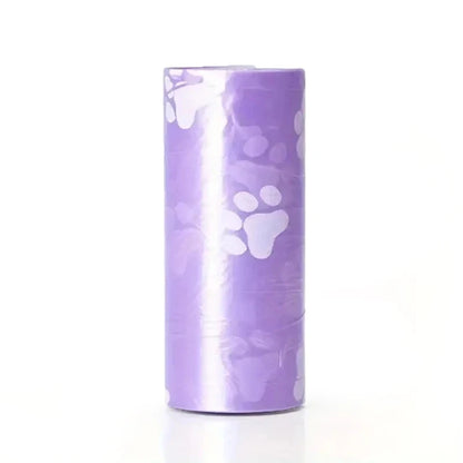8 Rolls/120pcs Portable Pet Cleaning Bags Leak Proof Dog Poop Bags Pet Waste Bin Bags For Indoor Outdoor Use