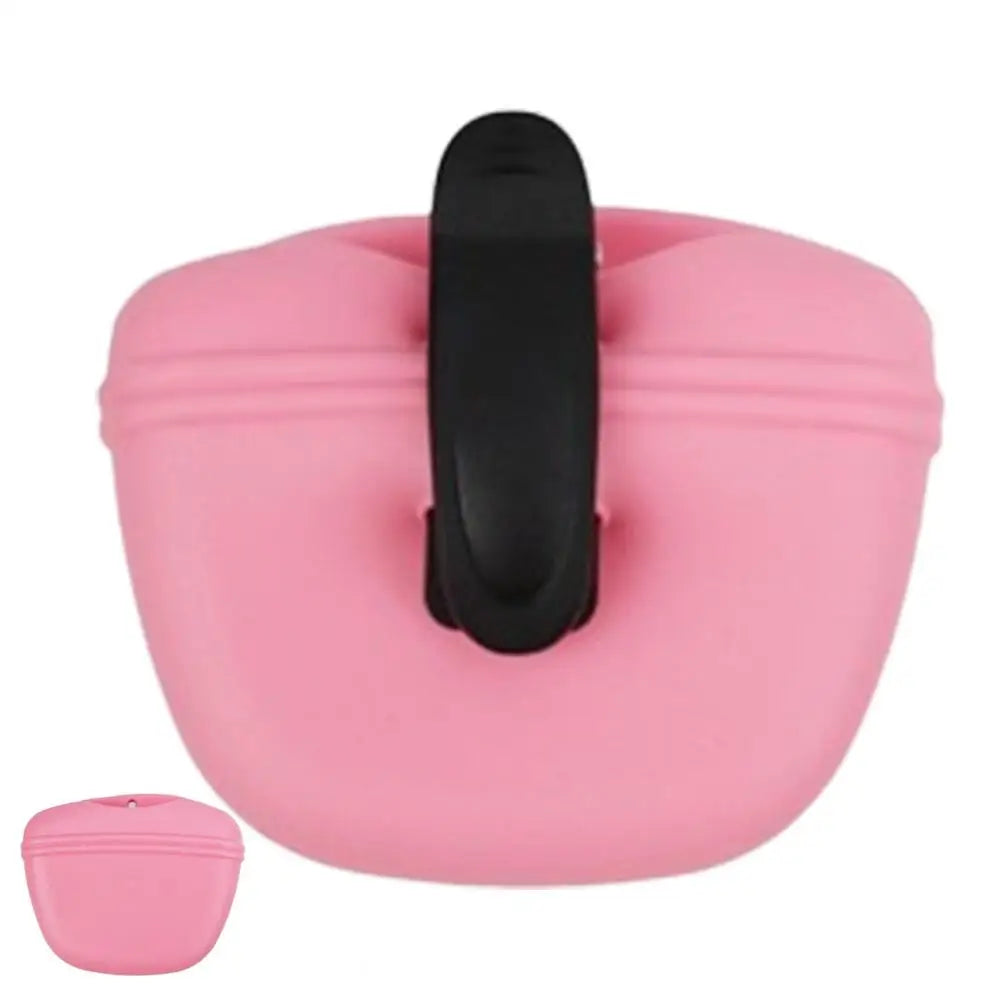 Silicone Treat Pouch For Dogs Portable Silicone Training Container Clip On For Dog Training Training Container Food Reward