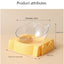 Pet Cat Food Bowl Automatic Feeder All-in-One Splice Dog Cat Food Bowl and Drinking Fountain Drinking Raised Standing Dish Bowl