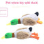 Dog Chew Toys Cute Plush Duck Sound Toy Stuffed Squeaky Animal Squeak Dog Toy Cleaning Tooth Dog Chew Rope Toys