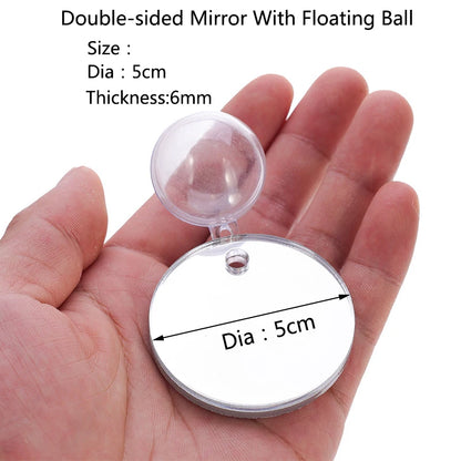 Acrylic Aquarium Betta Mirror Fish Tank Floating Round Mirror For Fish Betta Flowerhorn Cichlid Training 4cm/5cm/6cm/7cm/8cm/9cm